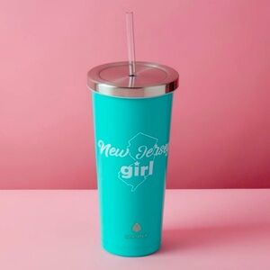 NEW JERSEY GIRL 24 OZ CHILLY STAINLESS STEEL TUMBLER BY MANNA